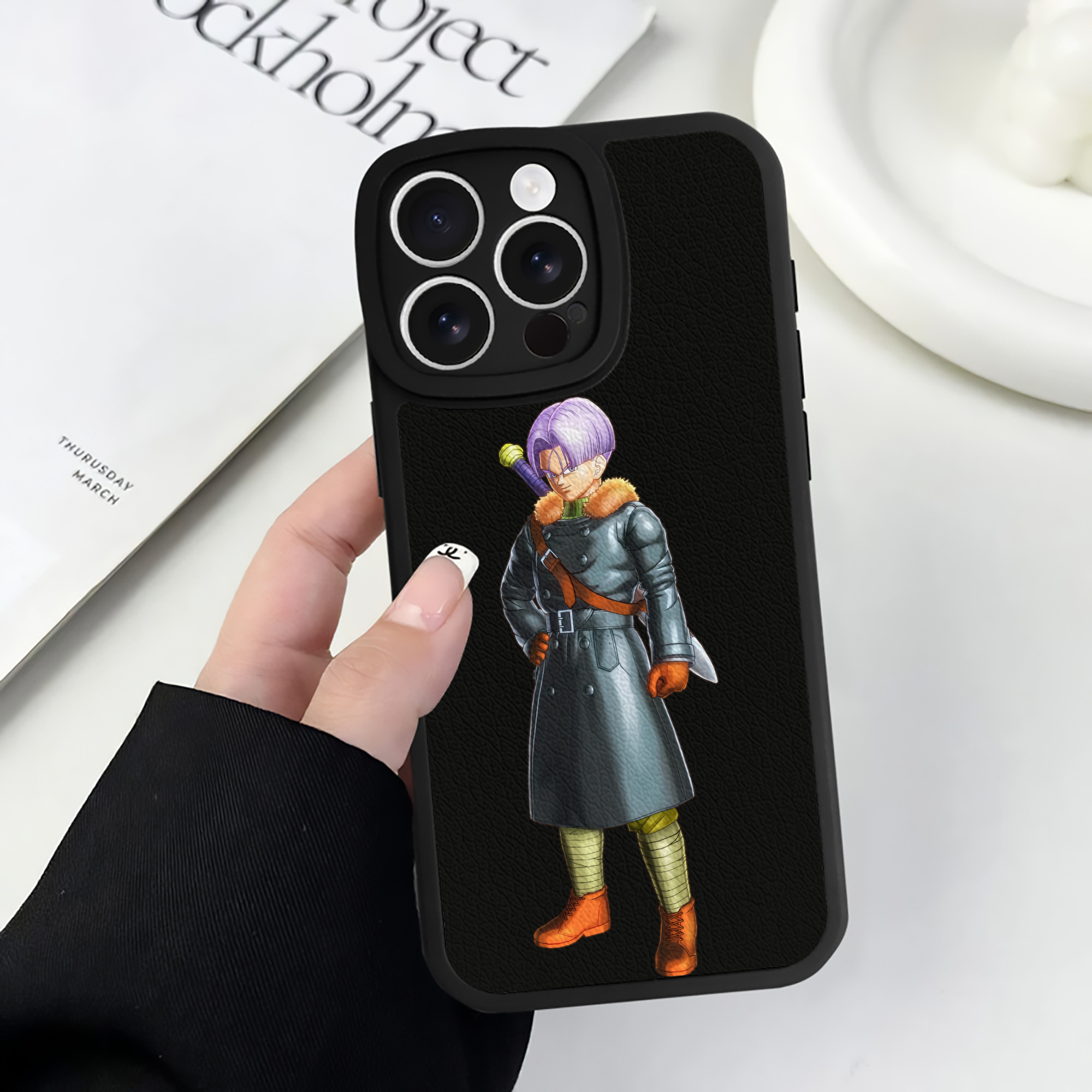 （画像用） ドラゴンボール DRAGON BALL 【iPhone 16シリーズ対応】シリコンスマホケース（レザー調） 材質：シリコン